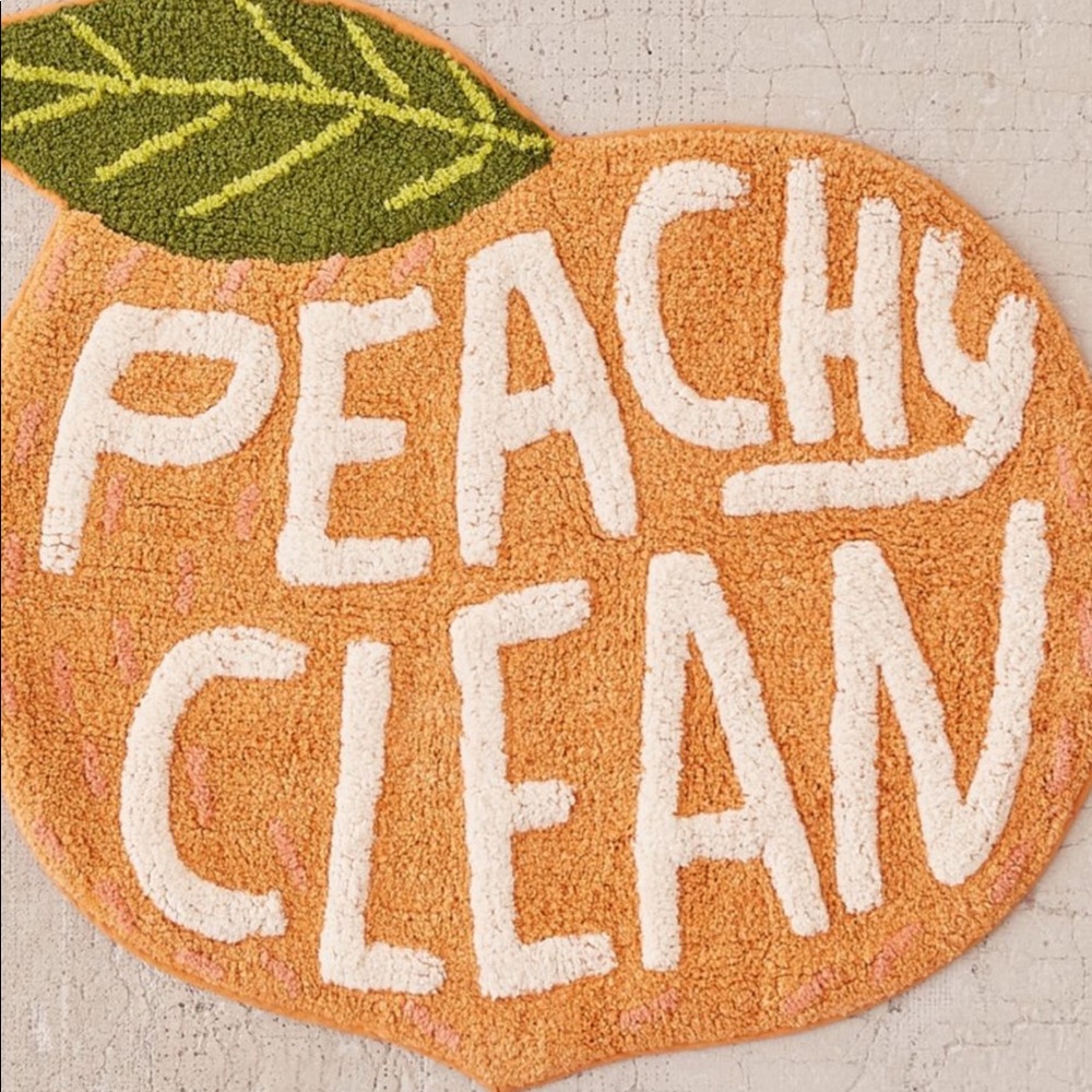 Peachy Clean bath mat